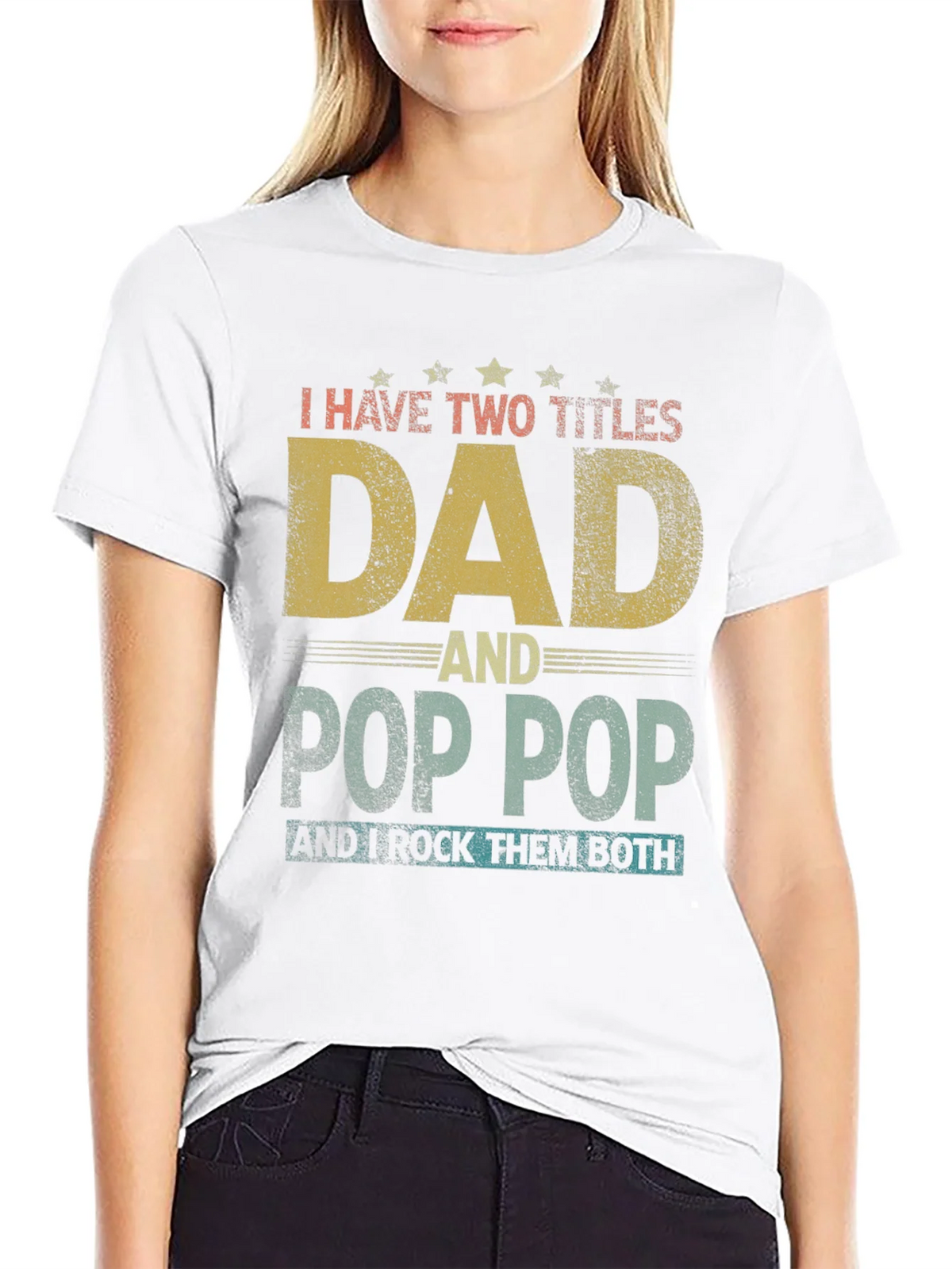 Dad & Pop T-Shirt - I Rock Them Both product image 8