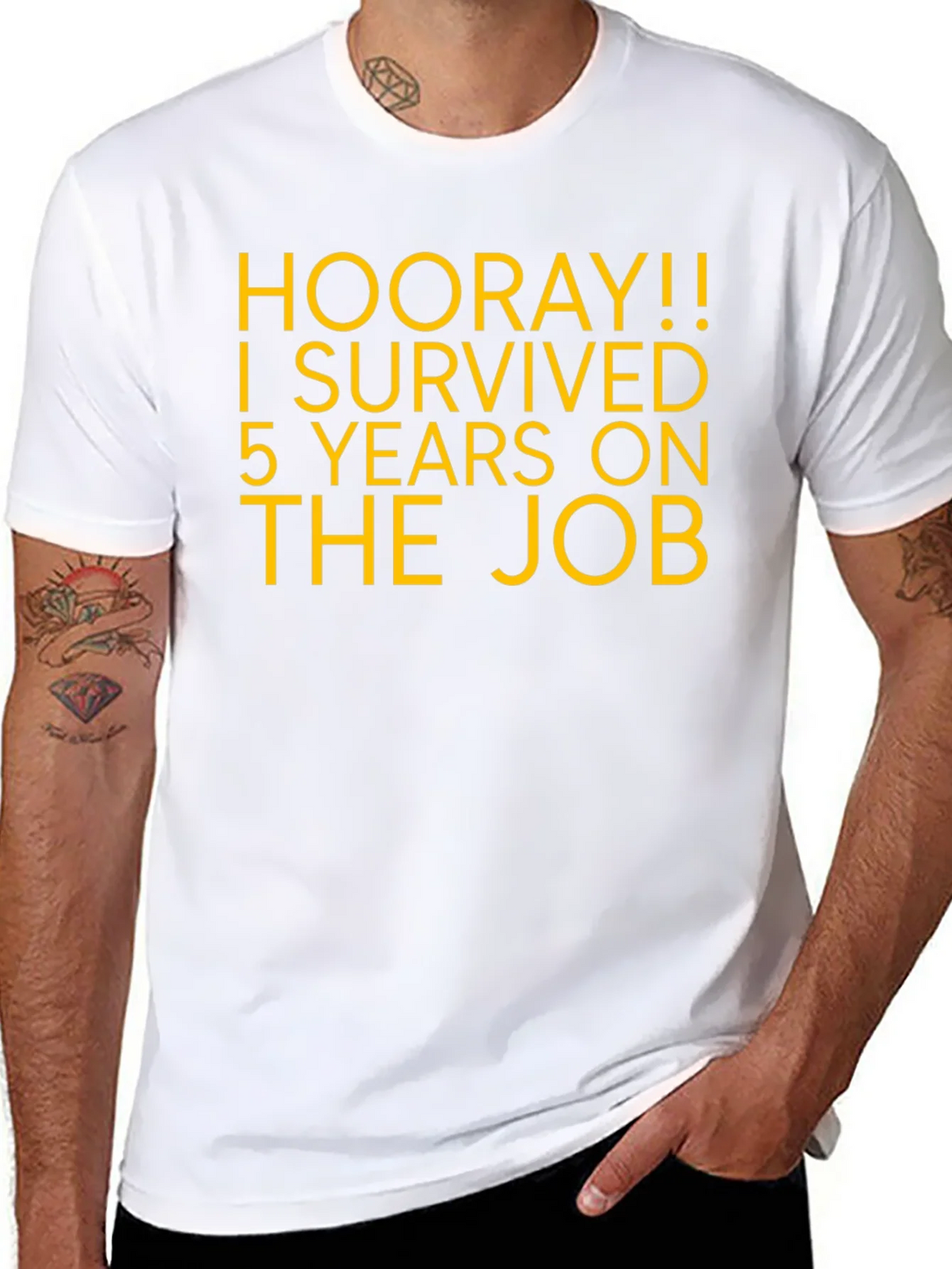 Hooray! 5 Years On The Job T-Shirt product image 7
