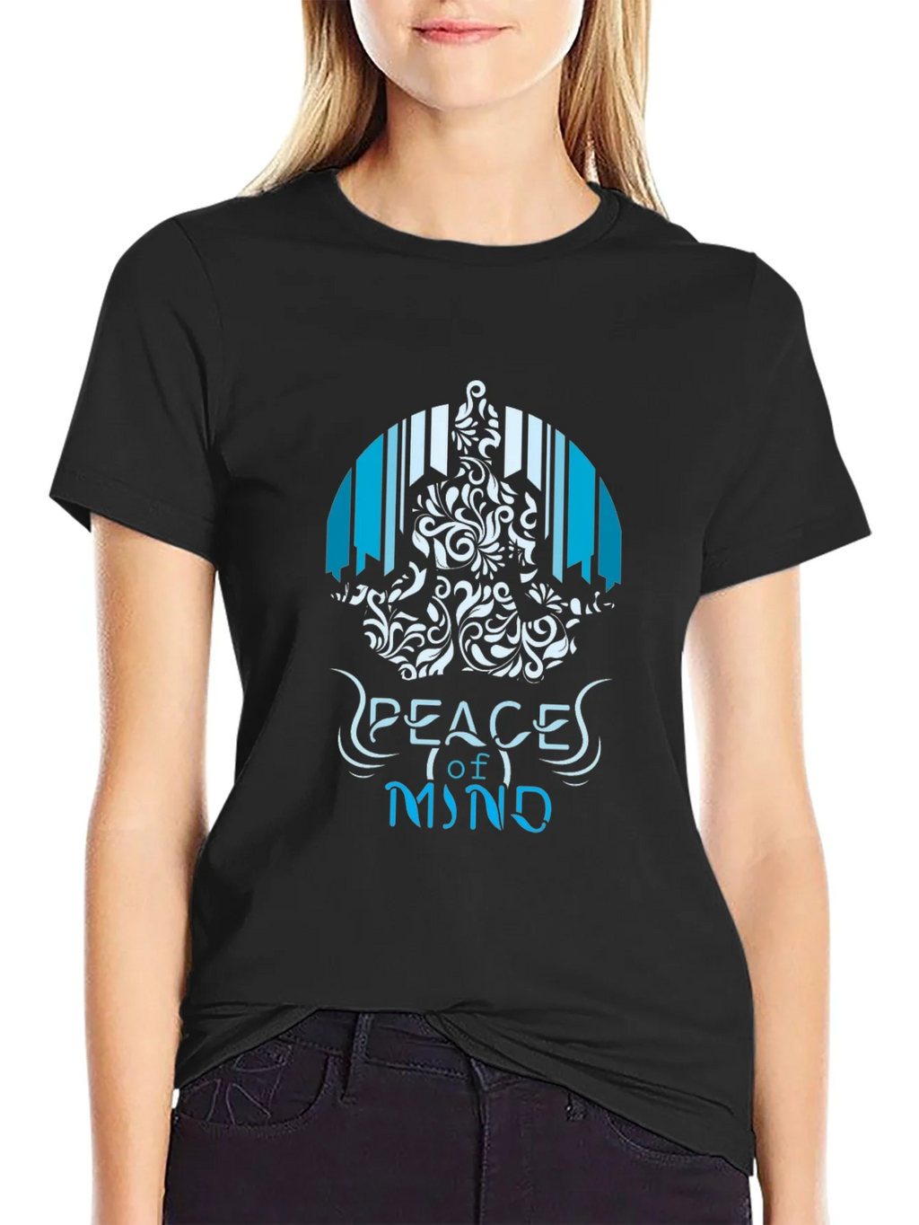 Peace of Mind Graphic T-Shirt - Mens Black Tee product image 2