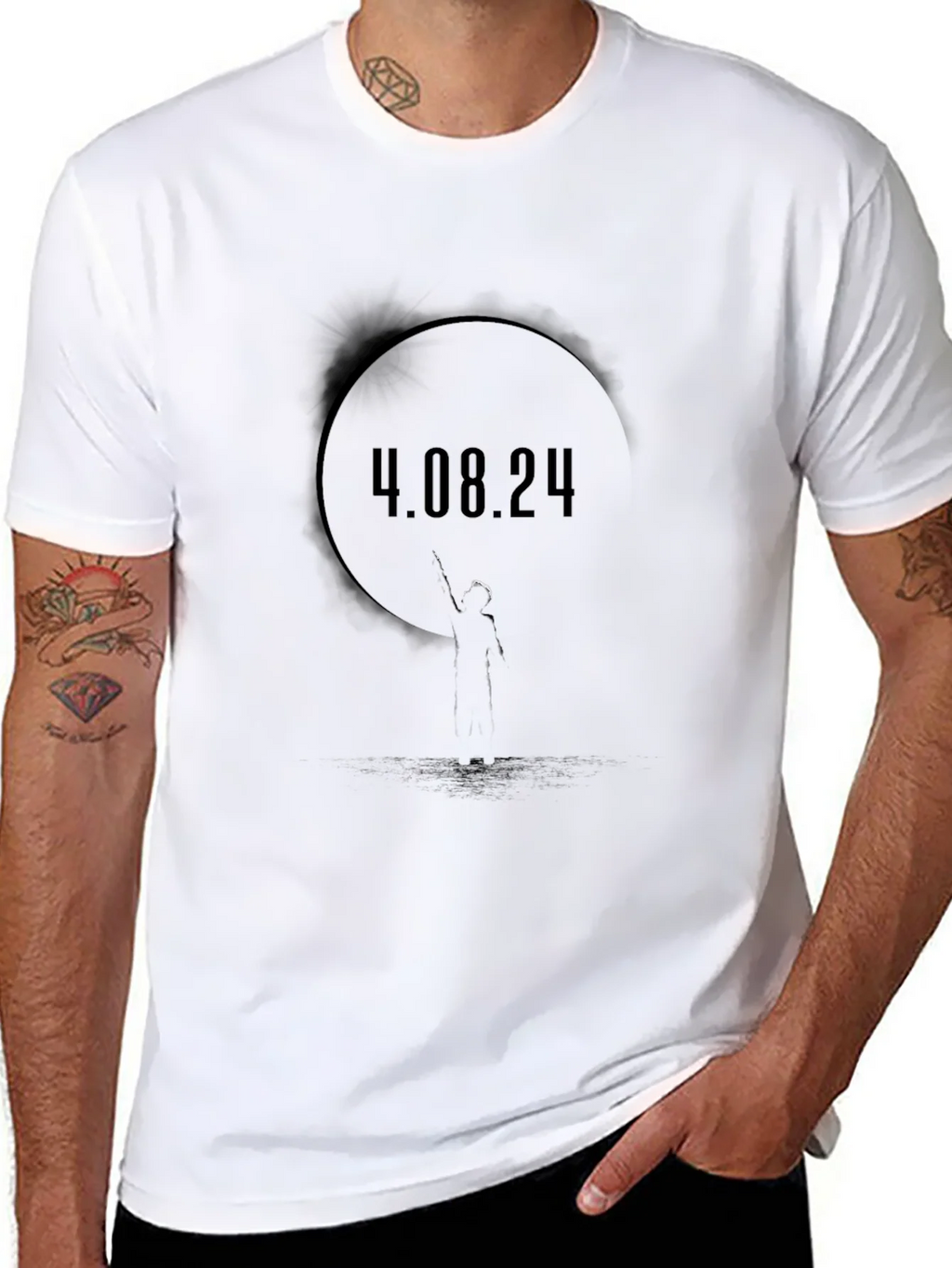 4.08.24 Graphic Black T-Shirt product image 7