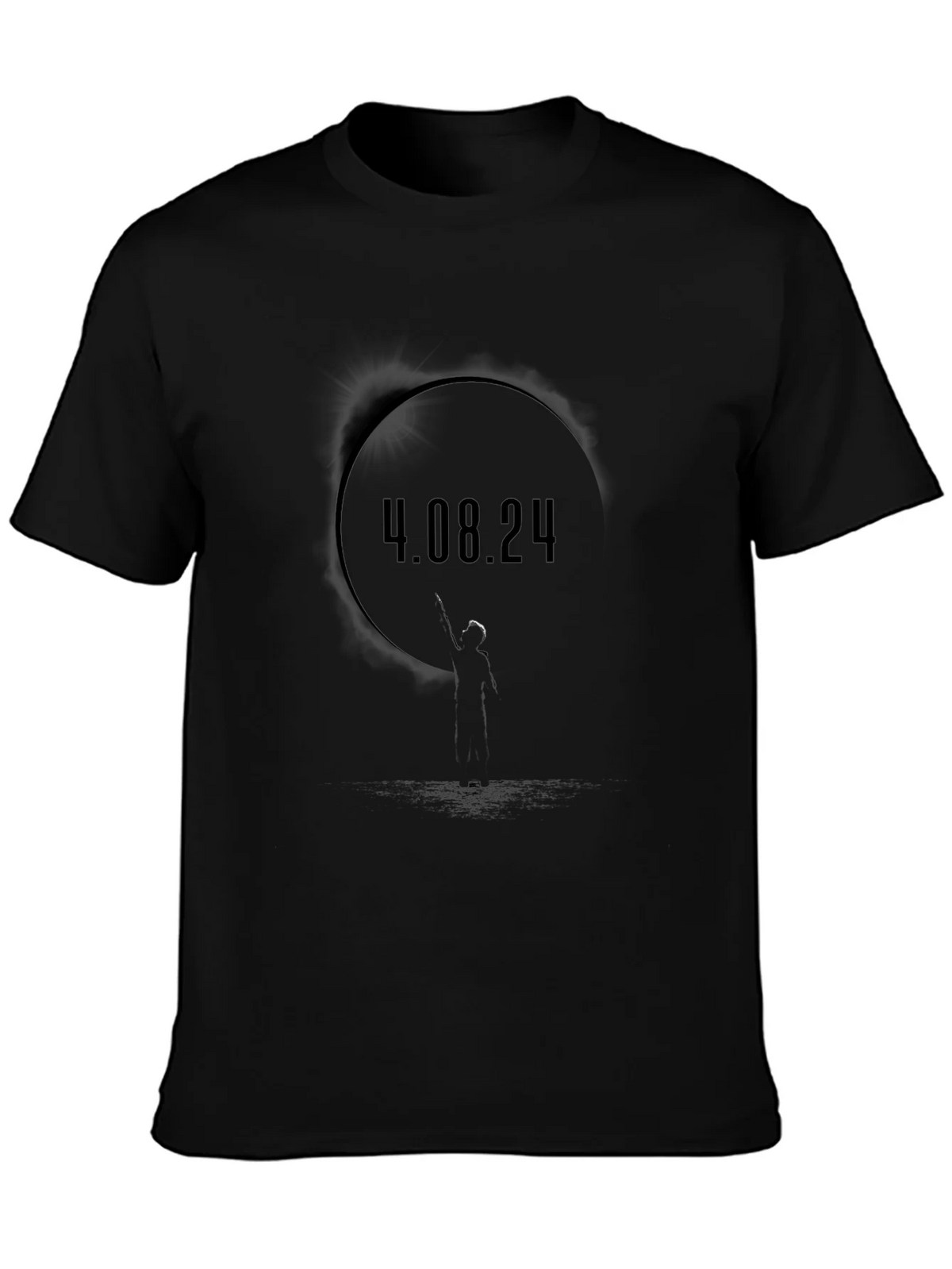 4.08.24 Graphic Black T-Shirt product image 3
