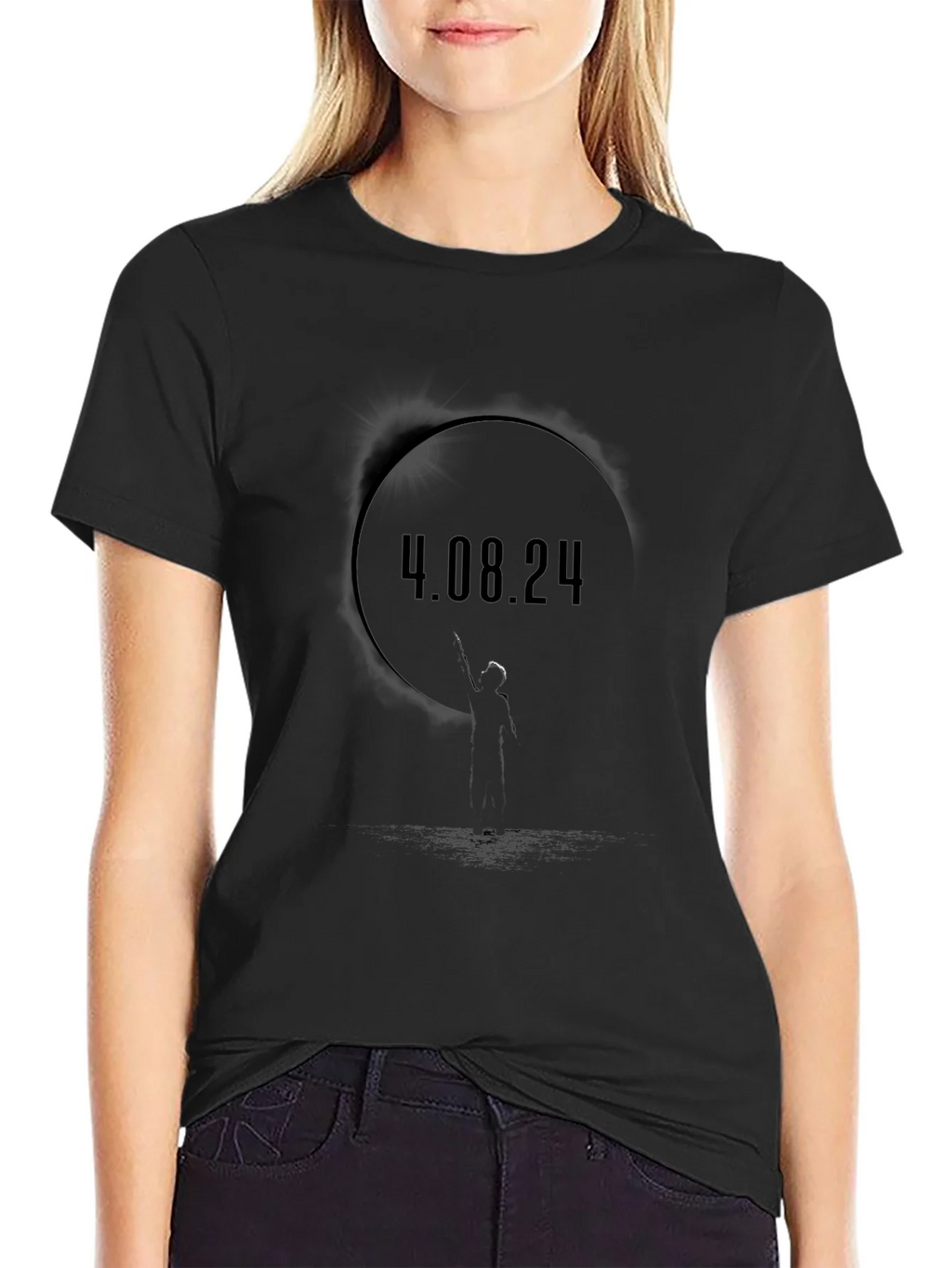 4.08.24 Graphic Black T-Shirt product image 2