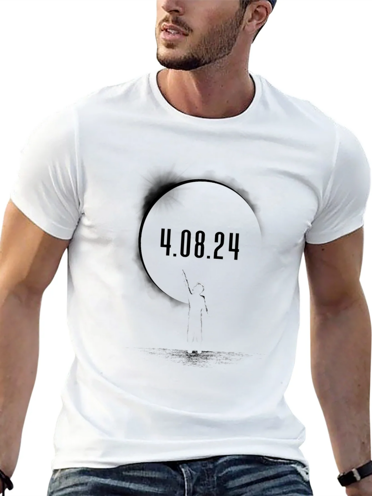 4.08.24 Graphic Black T-Shirt product image 12