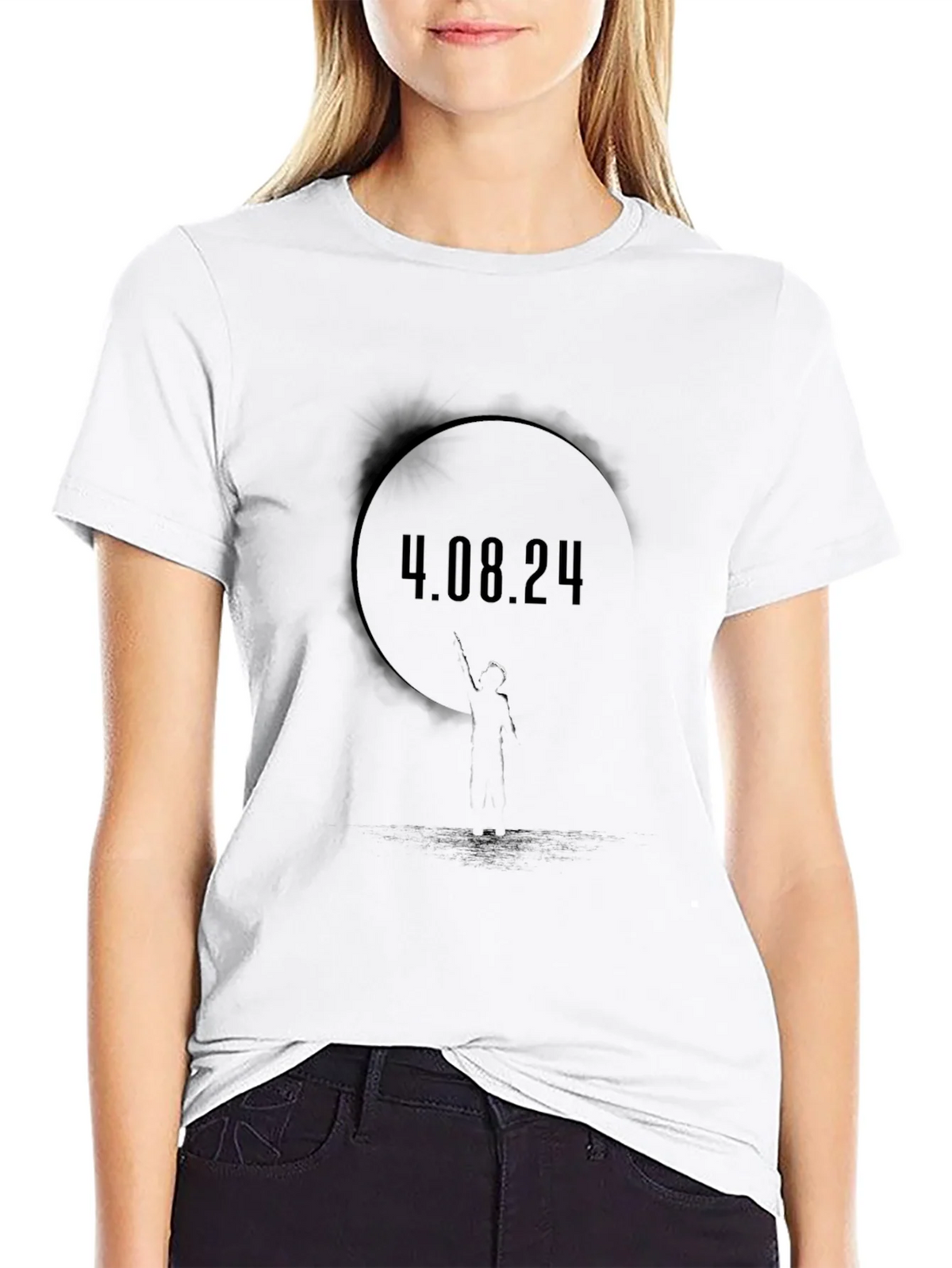 4.08.24 Graphic Black T-Shirt product image 8