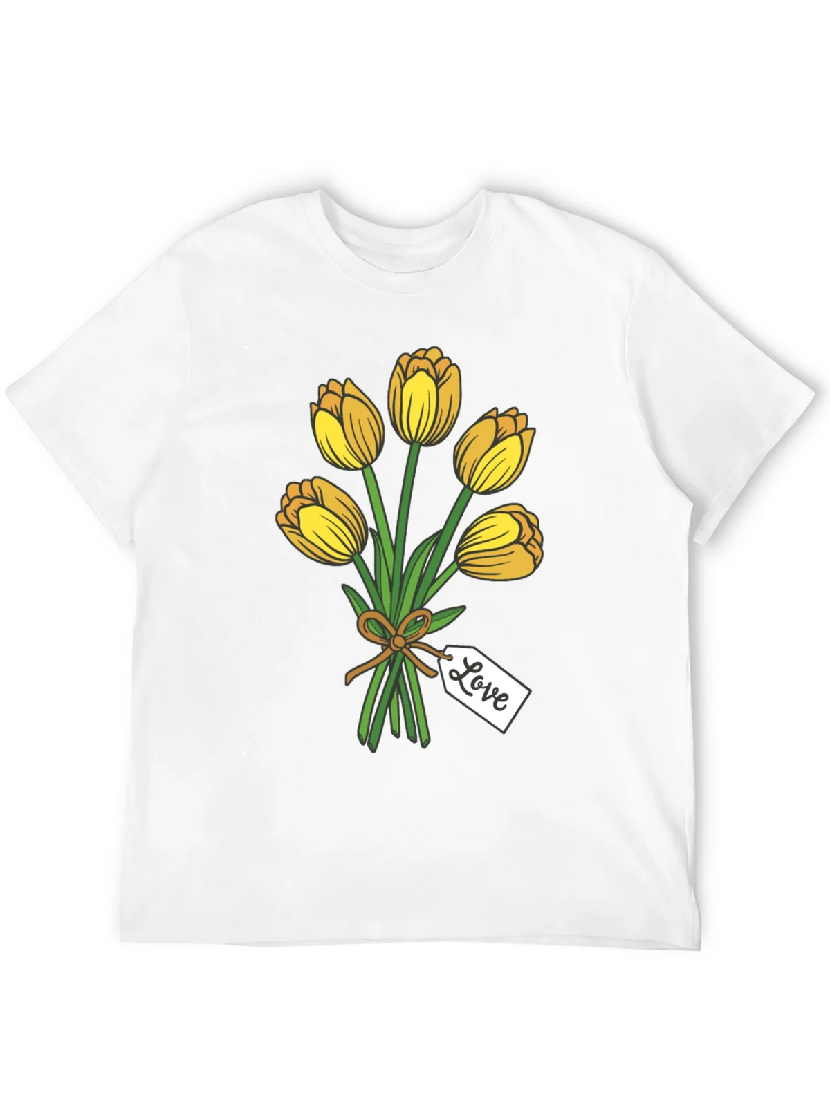 Tulip Bouquet Graphic Tee - Stylish Black T-Shirt product image 11