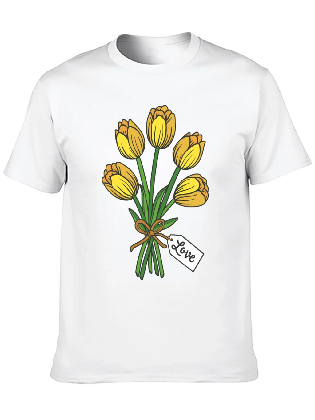 Tulip Bouquet Graphic Tee - Stylish Black T-Shirt product image 9