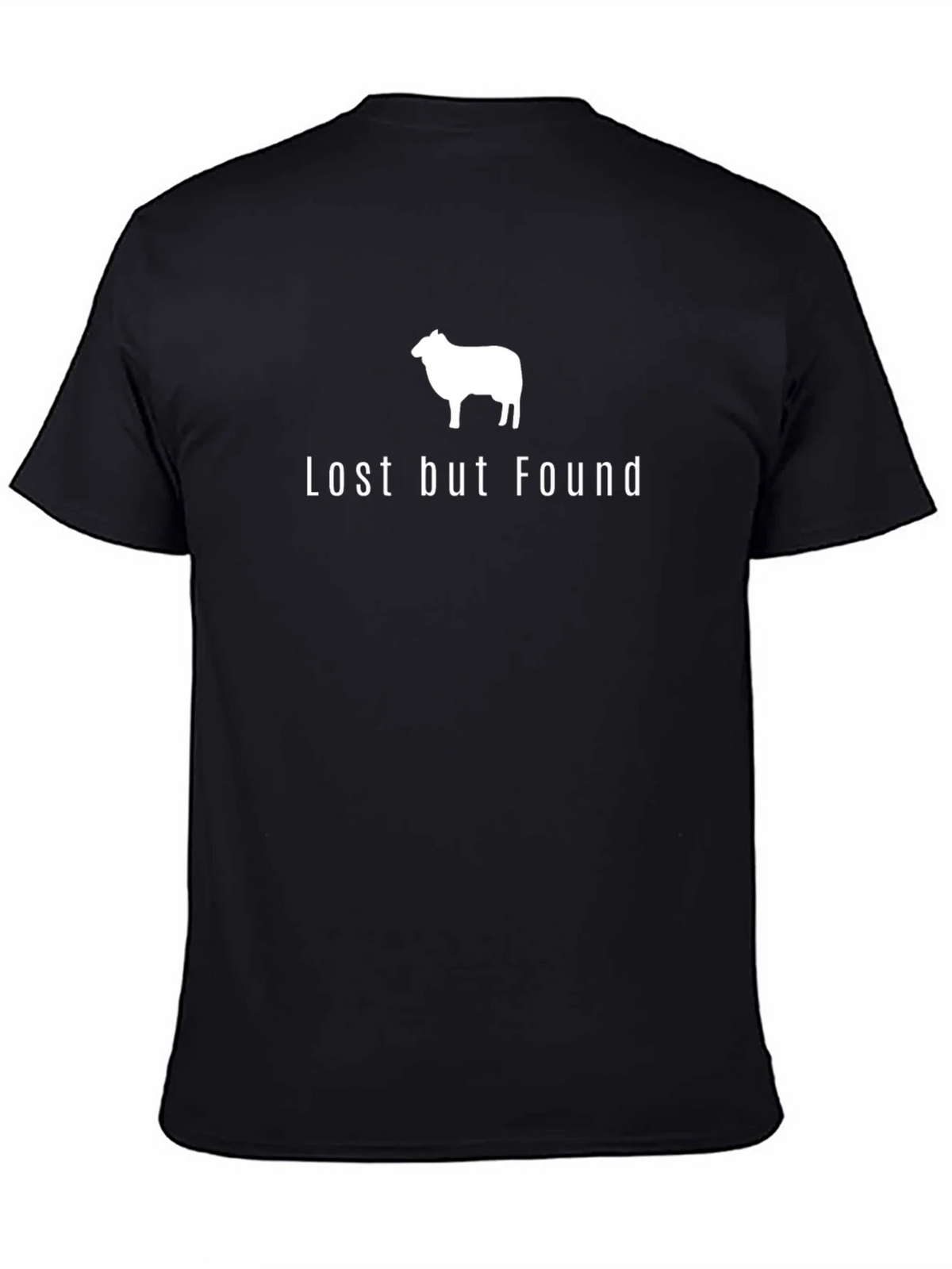 Lost But Found Sheep Graphic Tee - Black Cotton product image 4