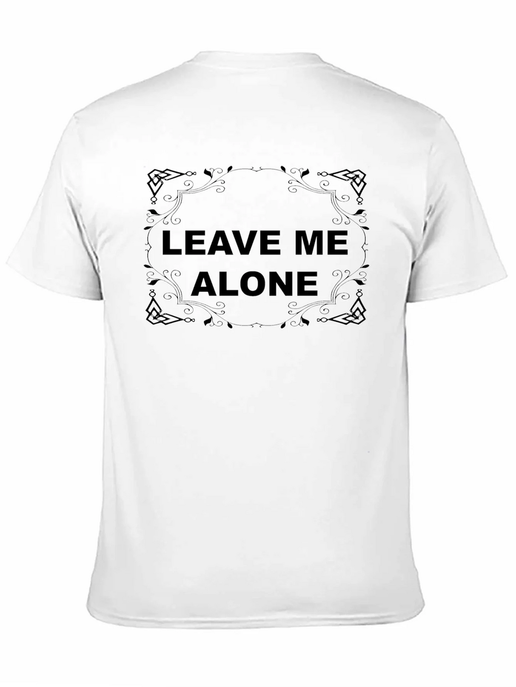 Leave Me Alone Black Graphic Tee Shirt product image 10