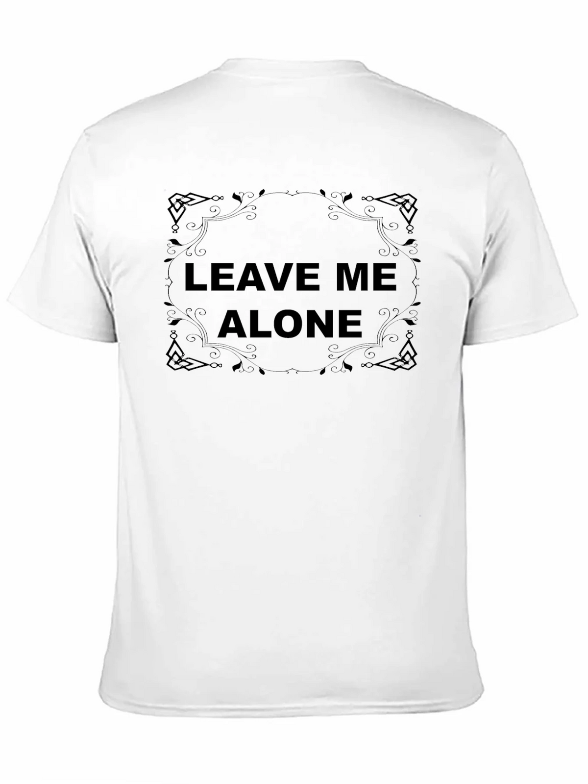 Leave Me Alone Black Graphic Tee Shirt product image 10