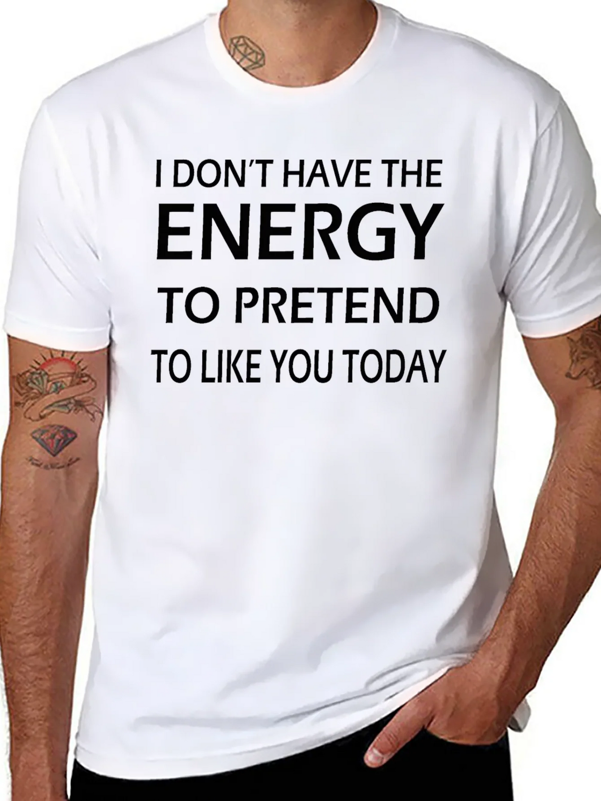 I Dont Have The Energy T-Shirt - Funny Sarcastic Tee product image 7