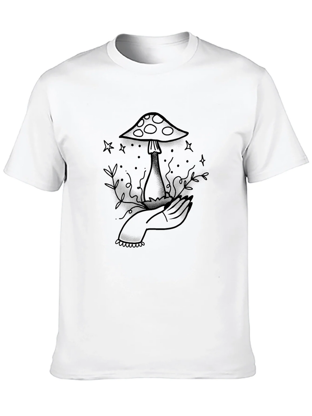Mushroom Tattoo Graphic Tee product image 9