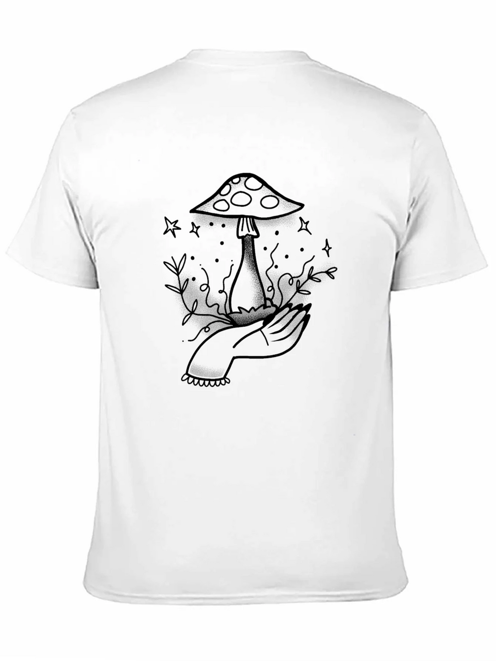 Mushroom Tattoo Graphic Tee product image 10