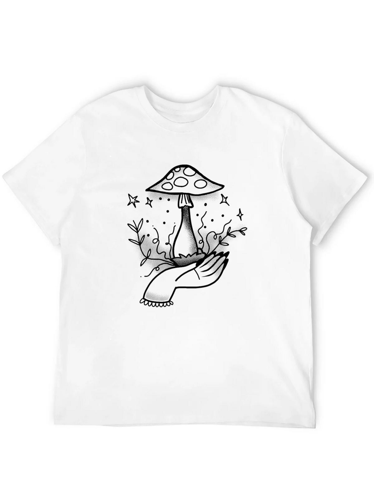 Mushroom Tattoo Graphic Tee product image 11