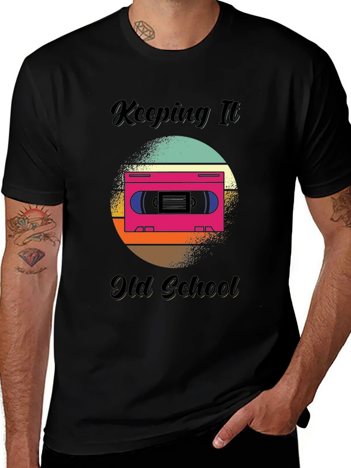 Retro Keeping It Old School Graphic Tee product image 1