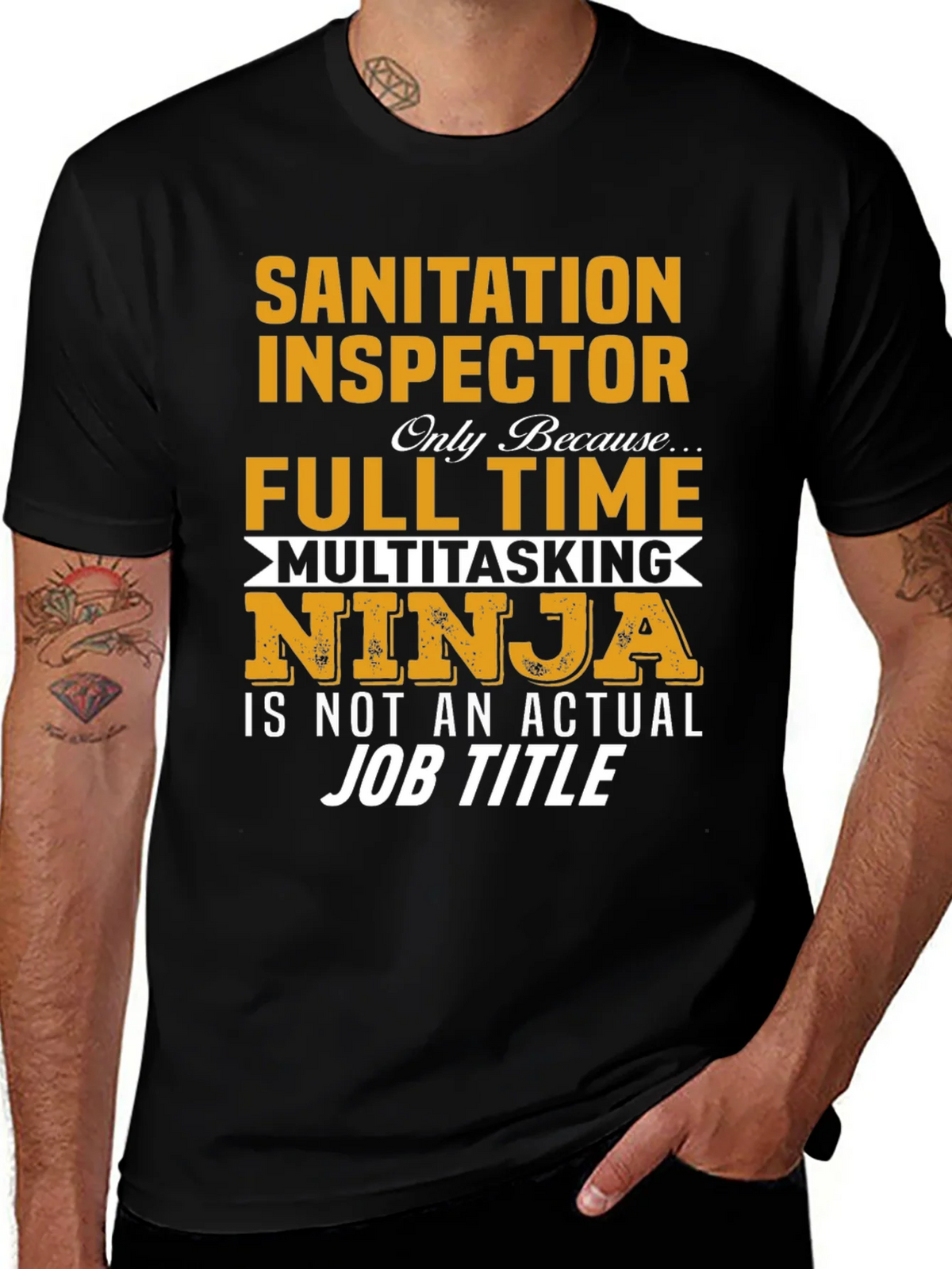 Sanitation Inspector T-Shirt Multitasking Ninja Job product image 1
