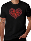 Heart of Roses Graphic T-Shirt - Black product image 1