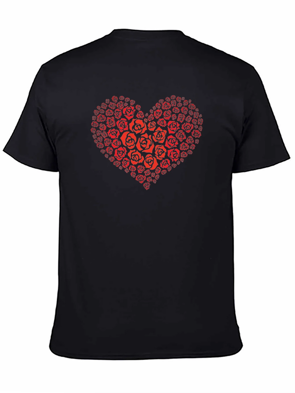Heart of Roses Graphic T-Shirt - Black product image 4