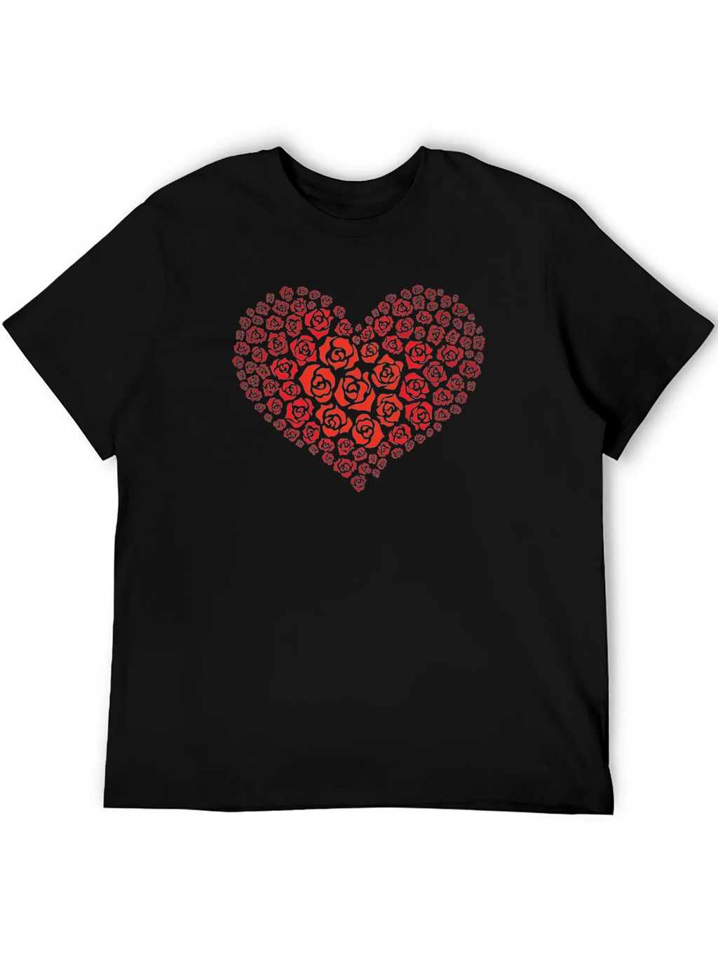 Heart of Roses Graphic T-Shirt - Black product image 5