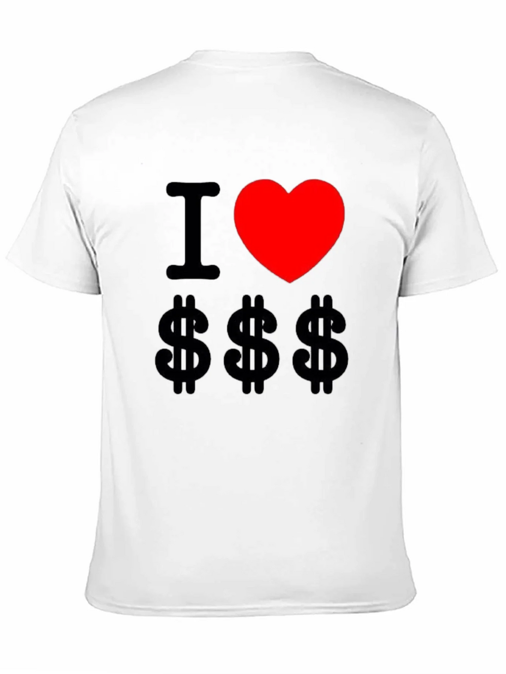 I Love Money Graphic Tee - Black Cotton T-Shirt product image 10