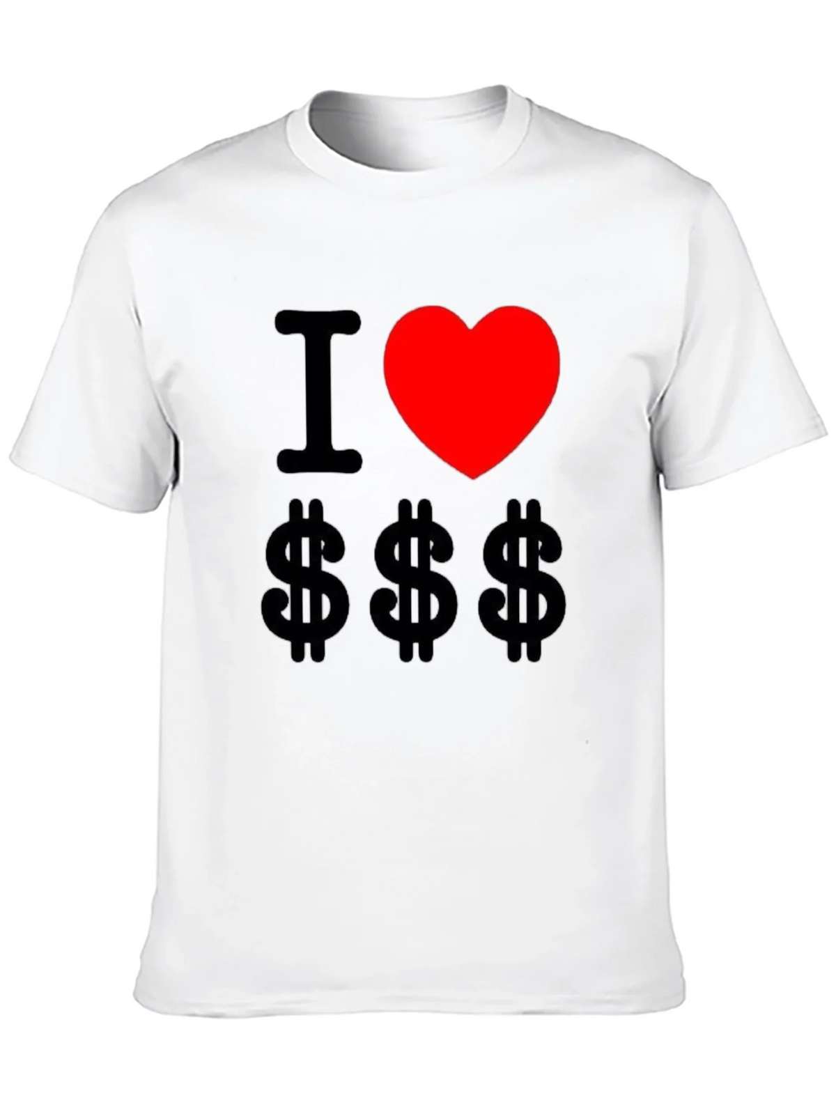 I Love Money Graphic Tee - Black Cotton T-Shirt product image 9