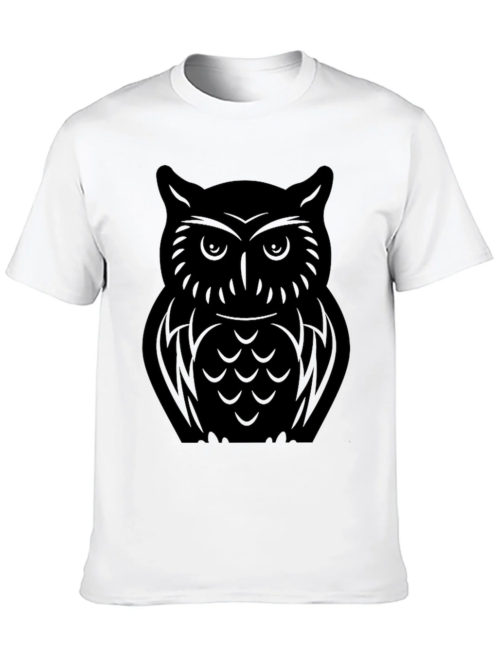 Mens Black Owl Graphic Tee - Stylish & Unique Design product image 9