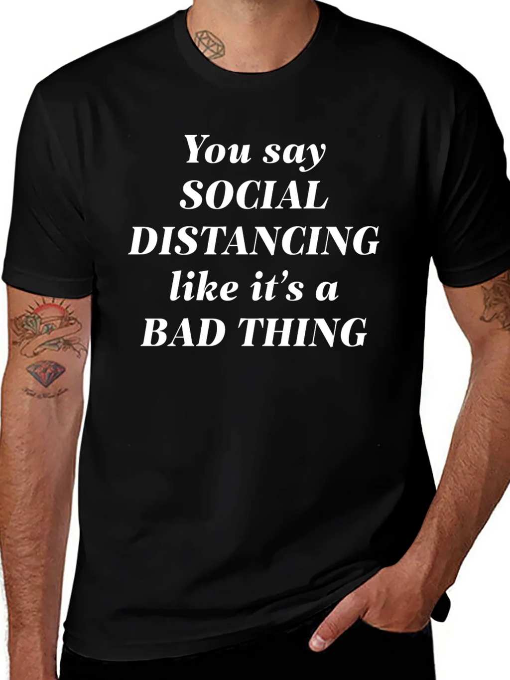 Social Distancing Sarcastic T-Shirt product image 1