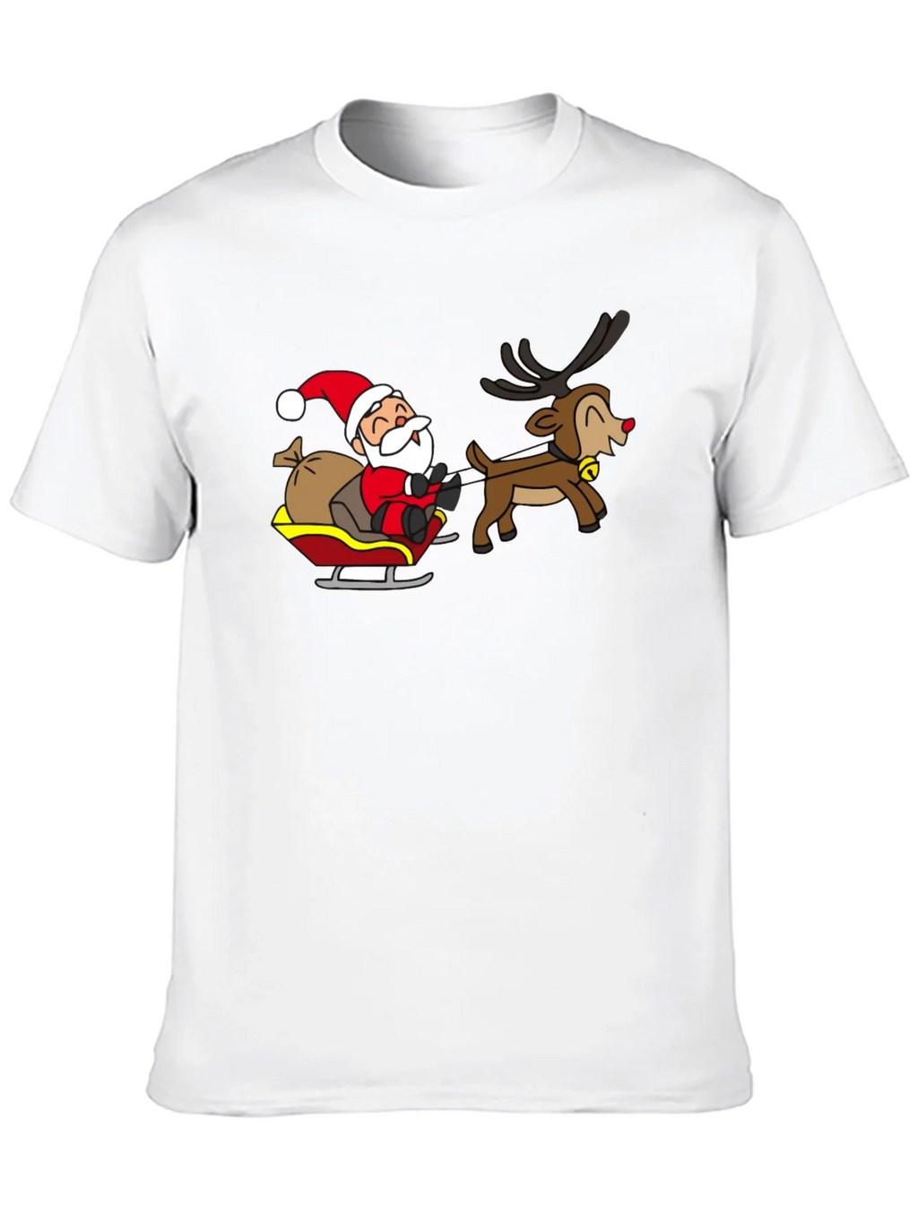 Santa and Reindeer Graphic T-Shirt product image 9