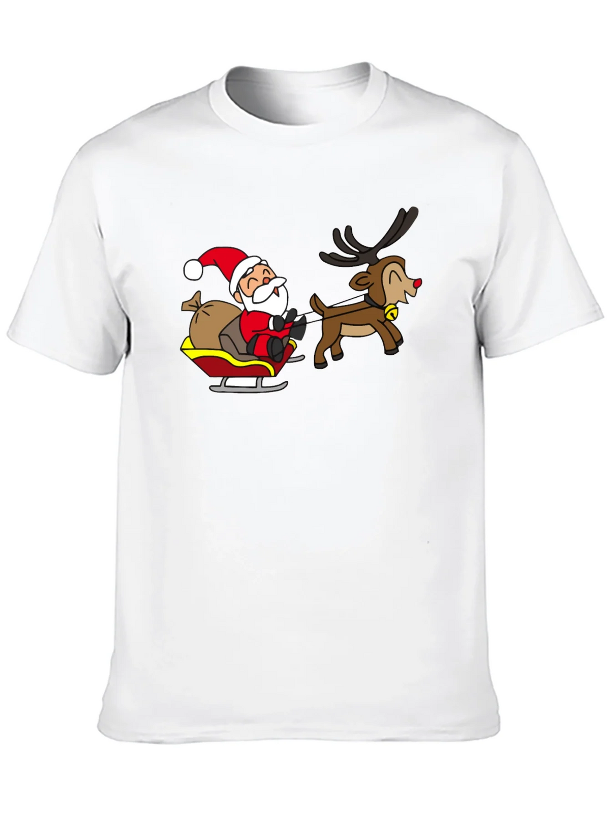 Santa and Reindeer Graphic T-Shirt product image 9