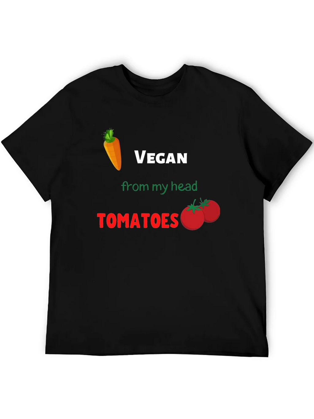 Vegan From My Head Tomatoes T-Shirt product image 5