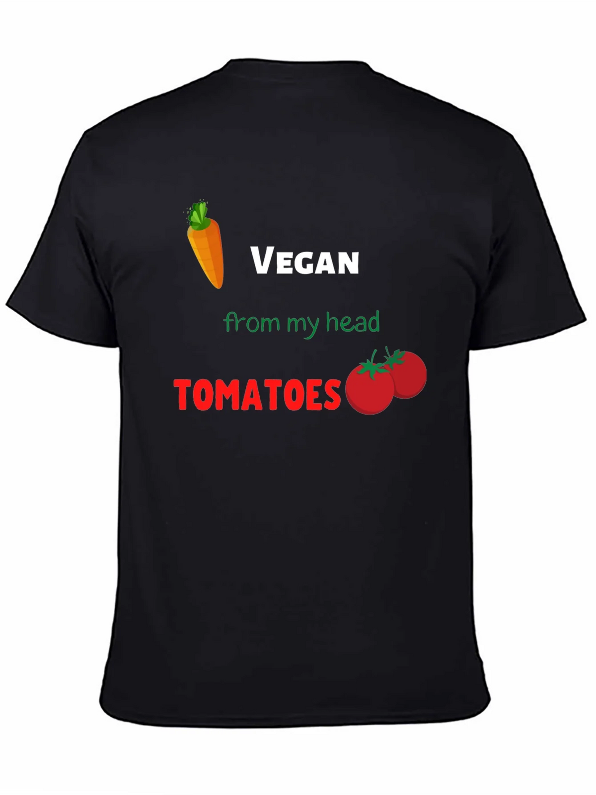 Vegan From My Head Tomatoes T-Shirt product image 4
