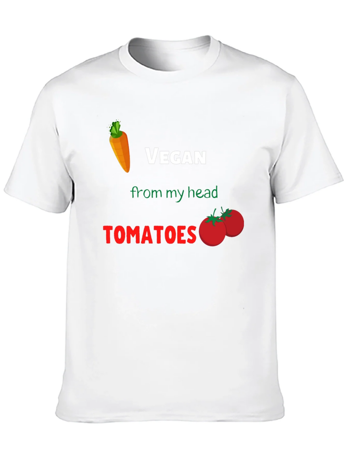 Vegan From My Head Tomatoes T-Shirt product image 9