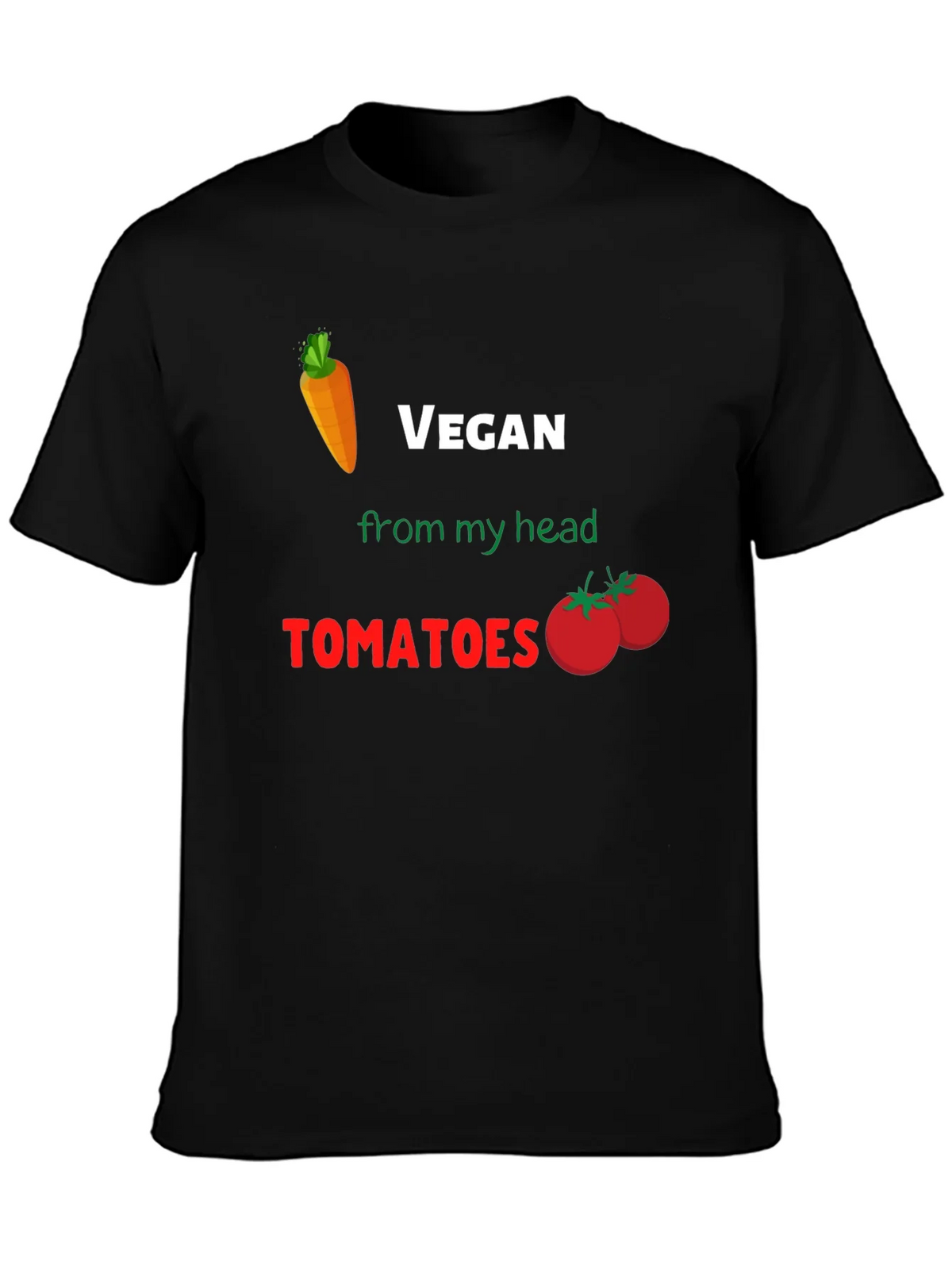 Vegan From My Head Tomatoes T-Shirt product image 3