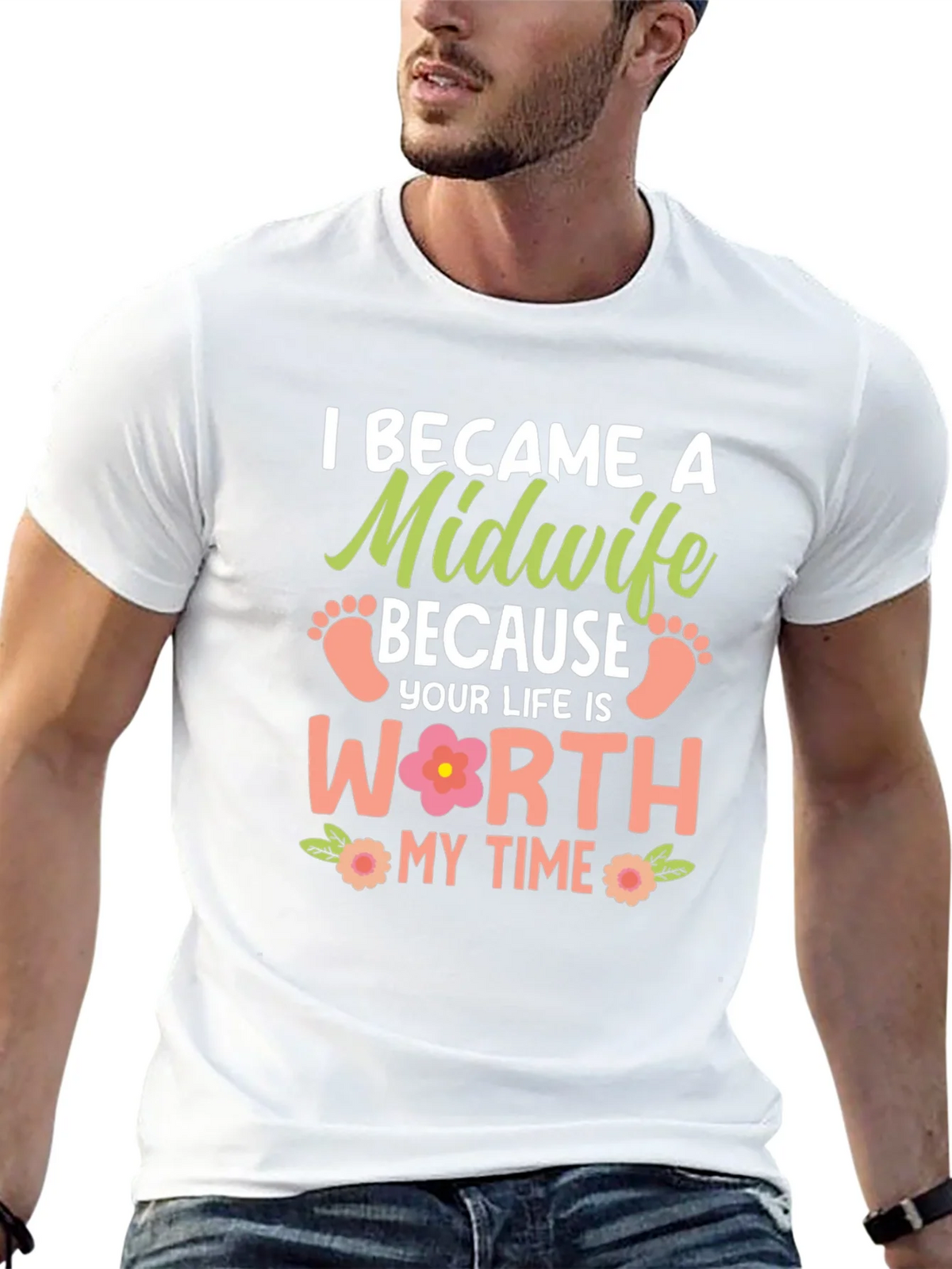 Midwife T-Shirt: I Became a Because Your Life is Worth My product image 12