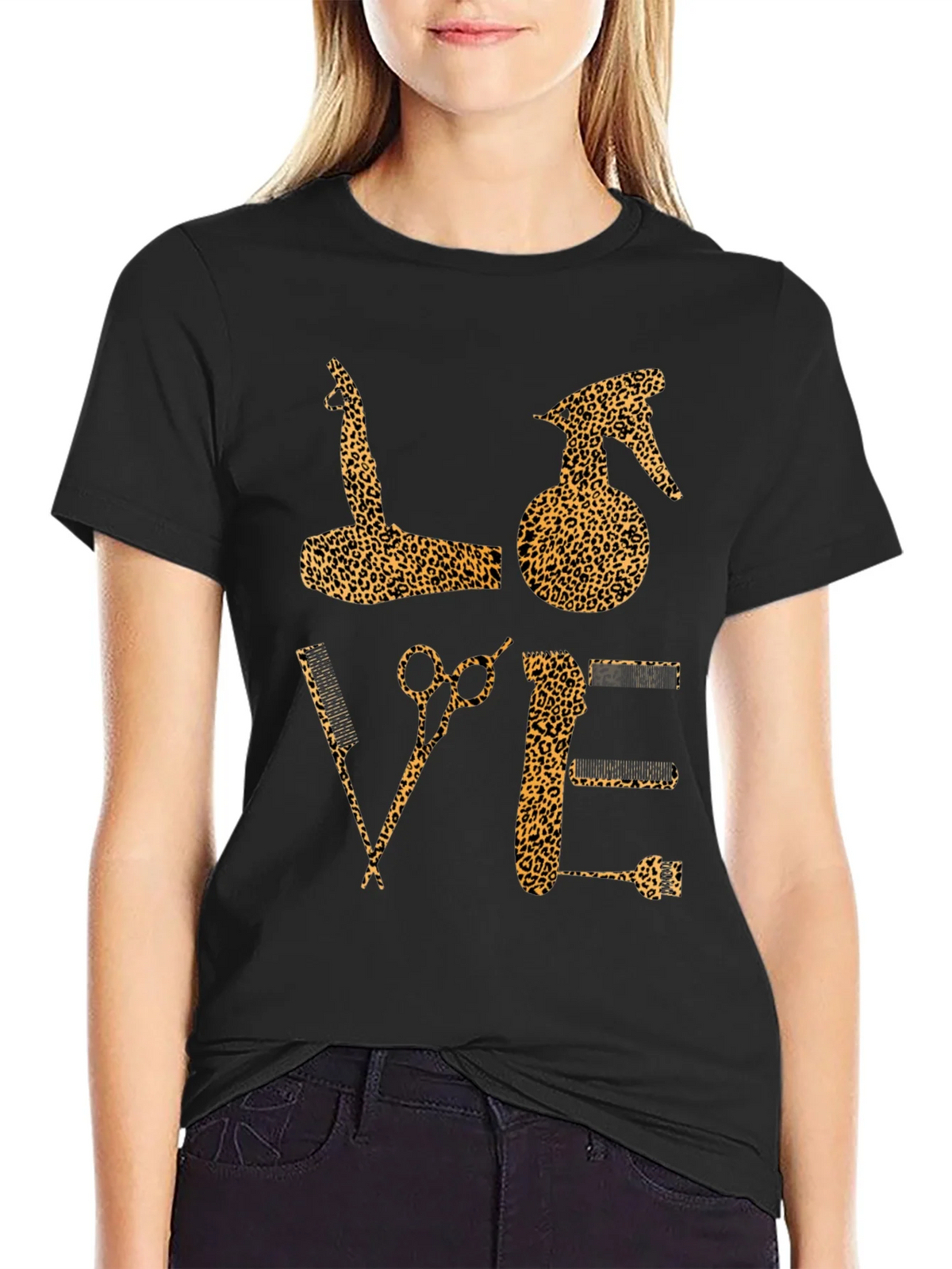 Leopard Print Barber Love T-Shirt product image 2