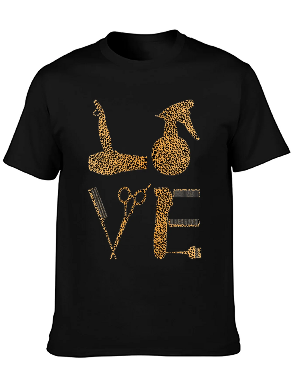 Leopard Print Barber Love T-Shirt product image 3