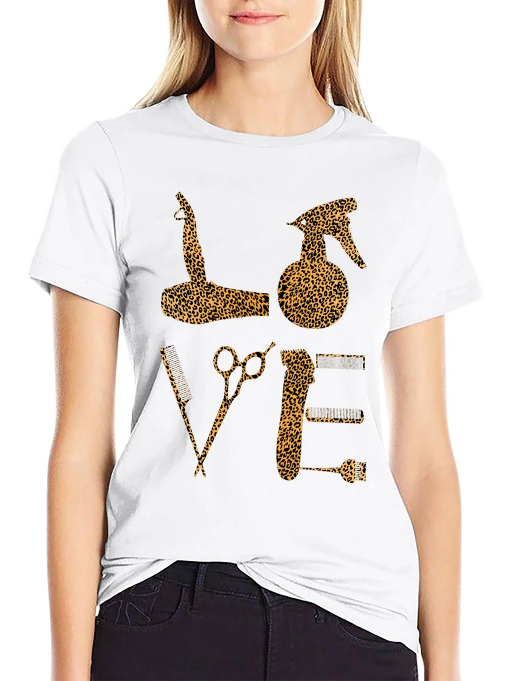 Leopard Print Barber Love T-Shirt product image 8
