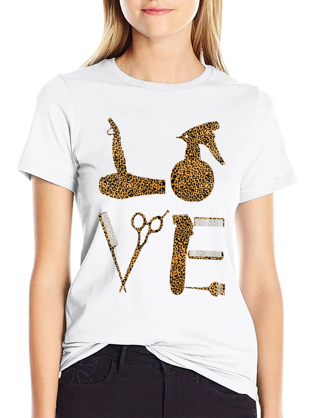 Leopard Print Barber Love T-Shirt product image 8