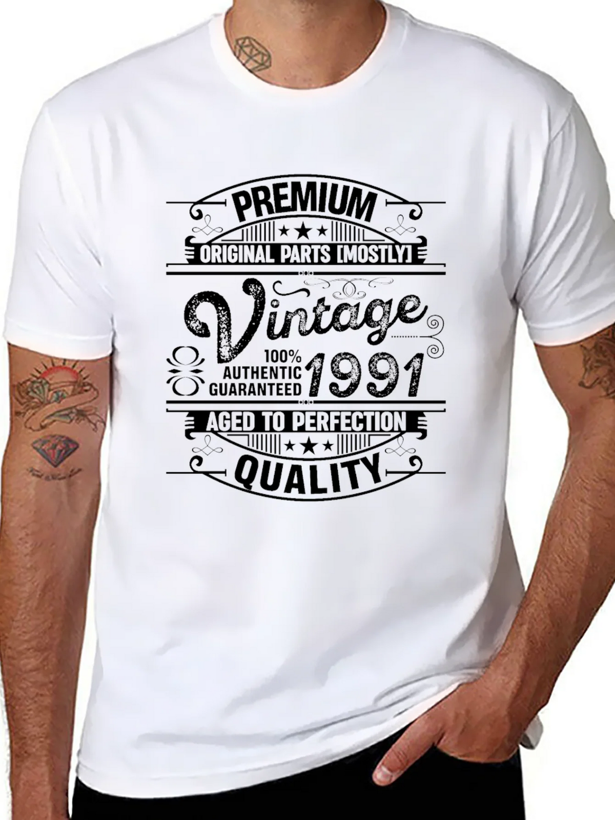 Vintage 1991 T-Shirt - Premium Quality Authentic product image 7