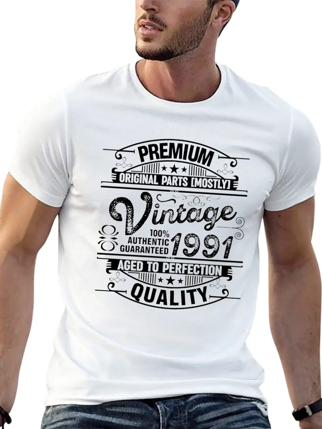Vintage 1991 T-Shirt - Premium Quality Authentic product image 12