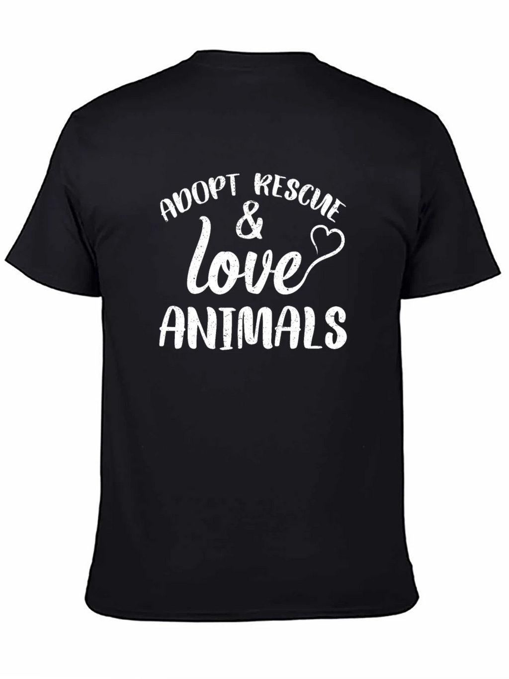 Adopt Rescue Love Animals T-Shirt - Unisex Cotton Tee product image 4