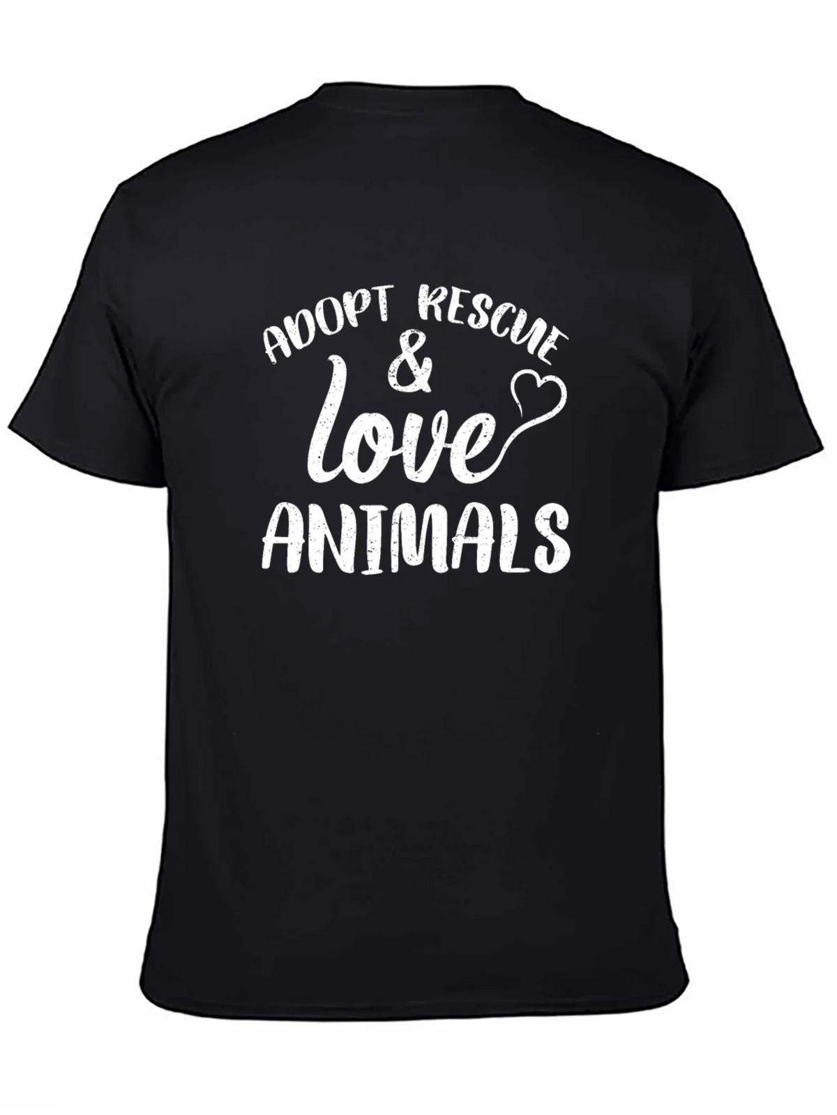 Adopt Rescue Love Animals T-Shirt - Unisex Cotton Tee product image 4