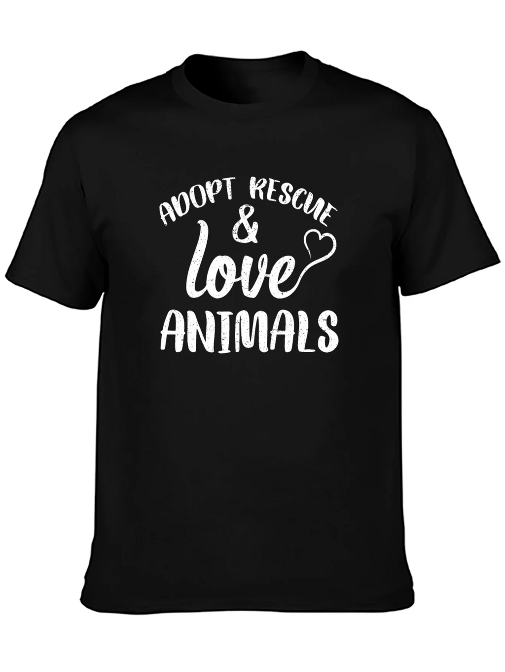 Adopt Rescue Love Animals T-Shirt - Unisex Cotton Tee product image 3
