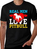 Real Men Love Pitbull T-Shirt product image 1
