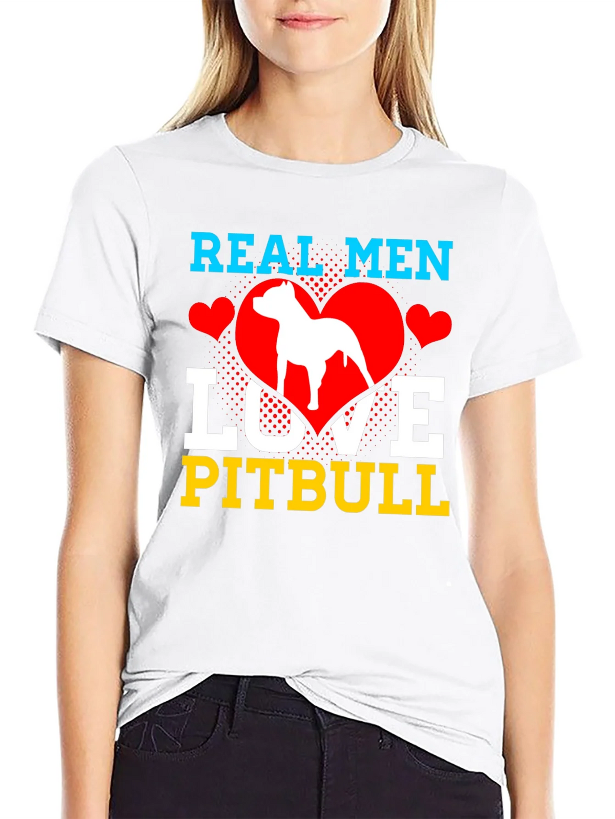 Real Men Love Pitbull T-Shirt product image 8
