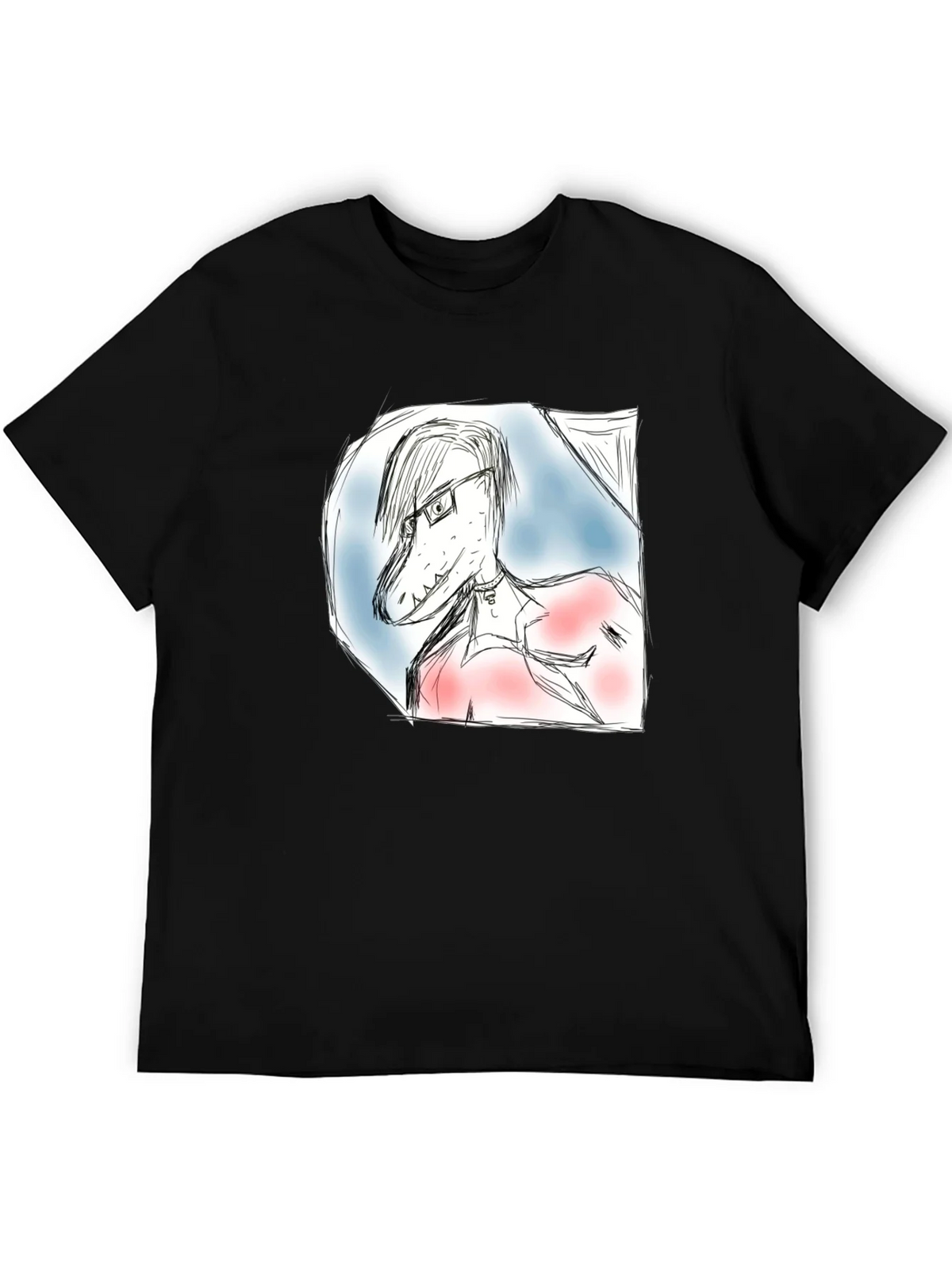 Dinosaur Sketch T-Shirt - Unique Graphic Tee product image 5