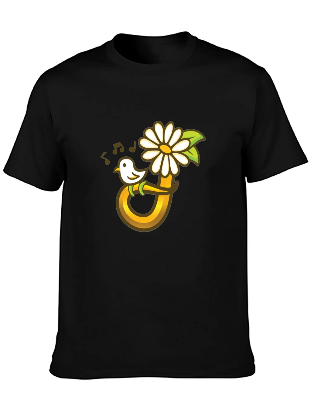 Bird Flower Music T-Shirt product image 3