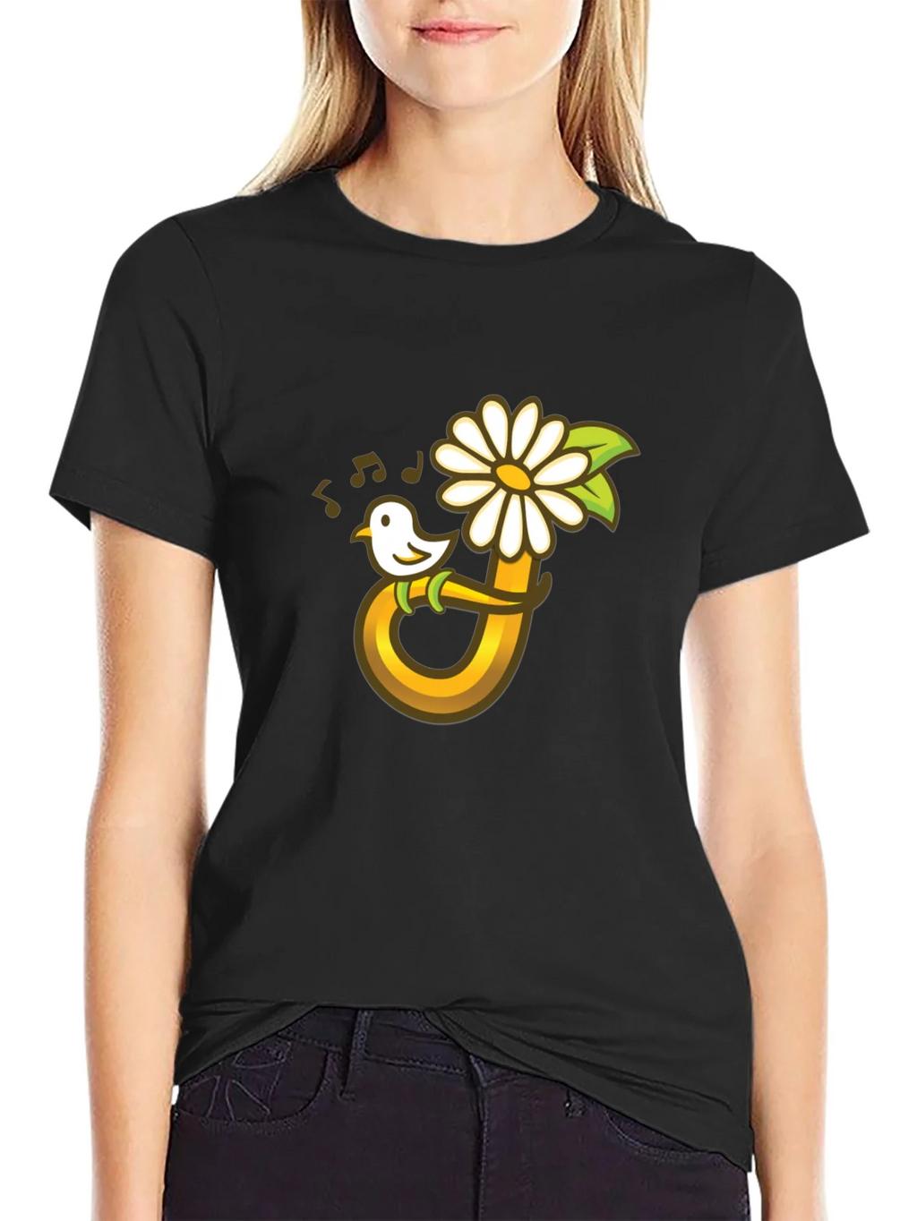 Bird Flower Music T-Shirt product image 2