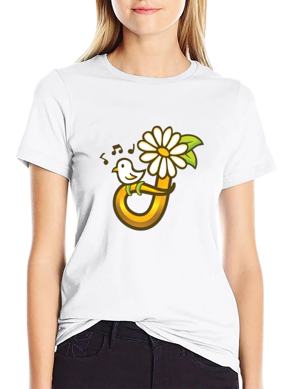 Bird Flower Music T-Shirt product image 8