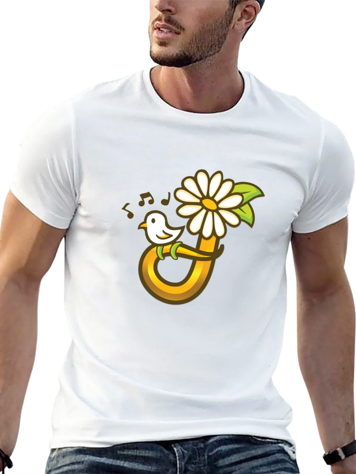 Bird Flower Music T-Shirt product image 12