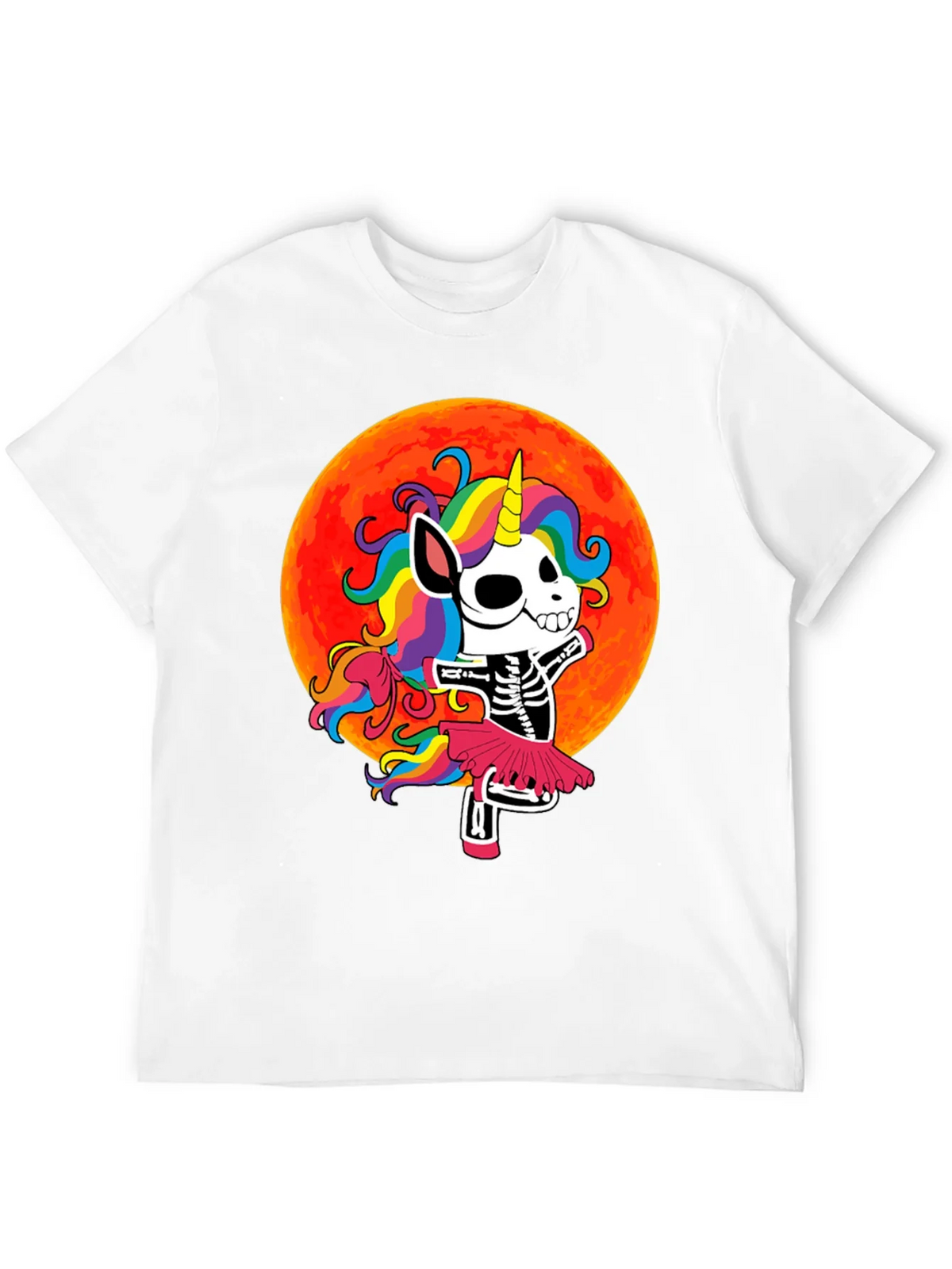 Skeleton Unicorn Halloween T-Shirt product image 11